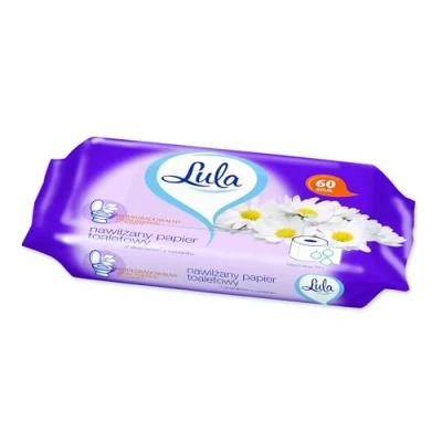 Imagen de LULA Papel higiénico humedecido con extracto de manzanilla 60 piezas