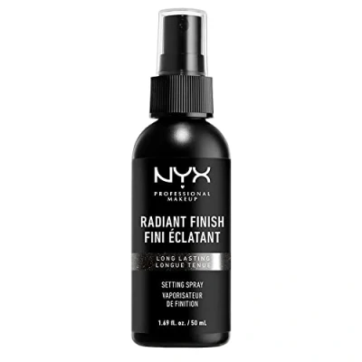 Imagen de NYX Professional Makeup Spray fijador Setting Spray, Larga duración, Ligero, Fórmula vegana, Acabado Radiante, 50 ml