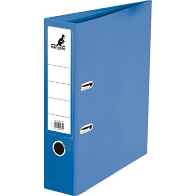 Imagen de Kangaro carpeta de plástico polipropileno 7,5 cm ancho DIN A4 azul (carpeta anillas, palanca, cartas), x 28,5 31,5