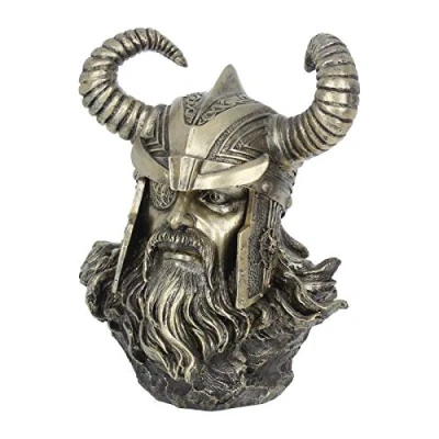Imagen de Nemesis Now Figurine 27cm Bronze Odin Figura de Busto (27 cm), Color Bronce, Resina, marrón, 18 cm