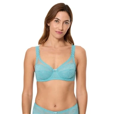 Imagen de Playtex Sujetador de sujeción Con Aros y encaje Reciclado Mujer x1, Azul, 80B