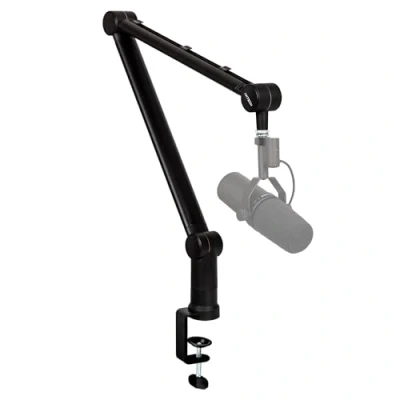 Imagen de IXTECH brazo de micrófono giratorio ajustable 360 Mesa acero inoxidable Soporte Brazos montaje estables para estudio radio juegos HERO