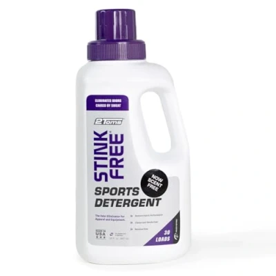 Imagen de Detergente para la Ropa Deportiva 2Toms StinkFree, Sin Fragancia, Eliminador de Olores y Equipamiento Deportivo, Botella 870 ml.