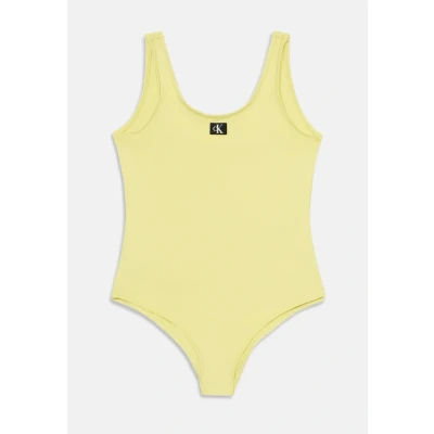 Imagen de Calvin Klein Swimwear Bañador para niños, Talla: 8 10a, Elfin yellow