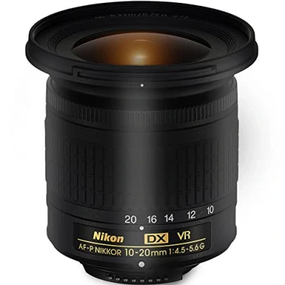 Imagen de Nikon AF P DX NIKKOR 10 20mm f/4.5 5.6G VR Objetivo para cámara, color negro (Reacondicionado)