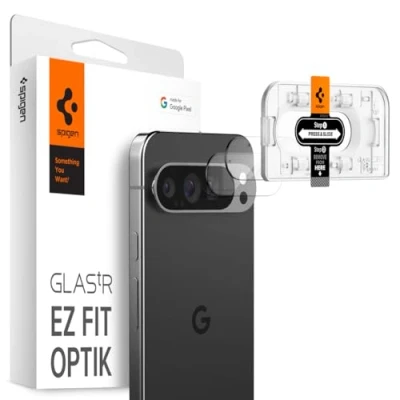 Imagen de Spigen EZ Fit Cristal Templado Camera Protector Google Pixel 9 Pro Paquete De 2
