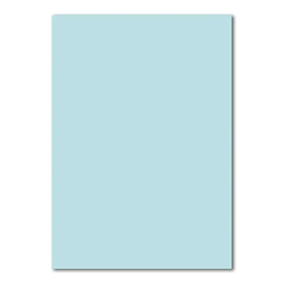 Imagen de FarbenFroh Lote de 25 hojas papel para manualidades, DIN A4, 240 g/m², 21 x 29,7 cm, azul claro. cartulina fina, cuché, gruesa
