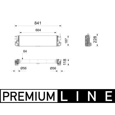 Imagen de MAHLE ORIGINAL CI 742 000P Intercooler MERCEDES BENZ: Sprinter 3.5 t Furgoneta