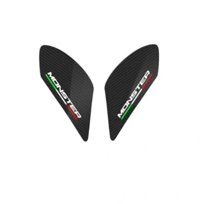 Imagen de Calcomanías de Almohadilla tanque Combustible para Motocicleta, Pegatina Protectora Tapa Gas, Decoración DUCATI Monster 797 821 1200 EVO Almohadillas protectoras combus