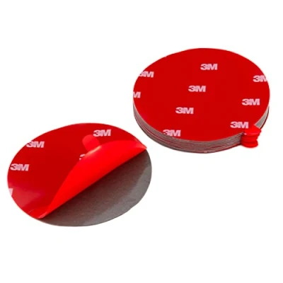 Imagen de cinta adhesiva de 3 M doble cara extrafuerte. Para coches, espejos, adhesiva, puntas adhesivas redondas. Diámetro 80 mm 10 unidades.