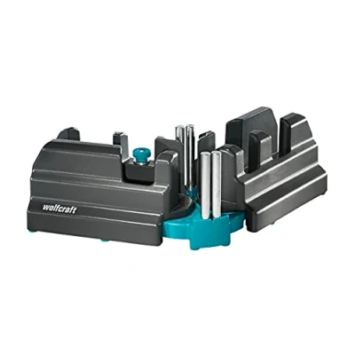 Imagen de wolfcraft Soporte de ajuste y corte, 6948000, Producto 2 en 1 para rodapiés exactos