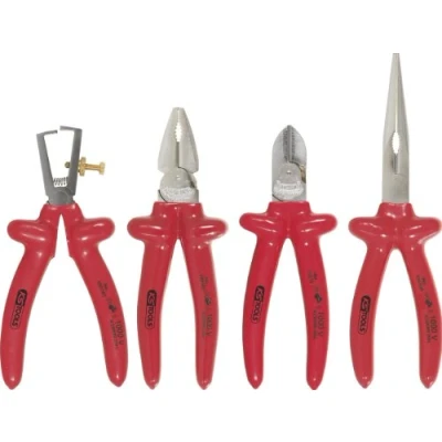 Imagen de KS TOOLS 117.1760 Juego de pinzas con función corte revestimiento plástico Acero para herramientas