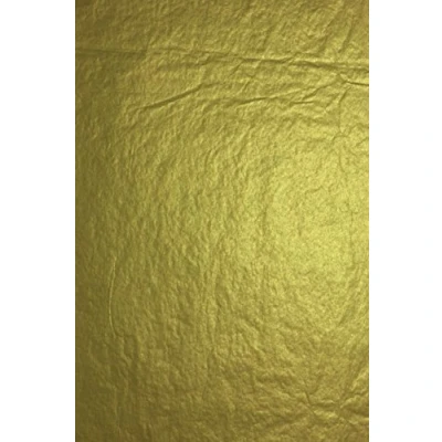 Imagen de Clairefontaine Ref 393775C papel de seda doblado (paquete 4 hojas) Tamaño 50 x 75 cm, 18 g/m² Adecuado para uso en bolsas regalo o manualidades Oro