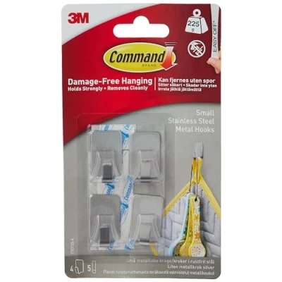 Imagen de Command 17031SS Gancho metalizado (pequeño, inox), color acero