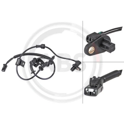 Imagen de A.B.S. 30331 Sensor de ABS activo 880 negro