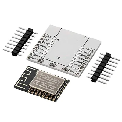 Imagen de AZDelivery ESP8266 ESP 12F versión Mejorada a 12E WLAN WiFi Module con Placa Adaptadora Compatible Arduino y Raspberry Pi E Book Incluido!
