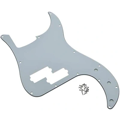 Imagen de Dopro 13 agujeros Precision Bass Pickguard PB P Scratch Plate para USA/Mexicano FD Blanco 3 capas