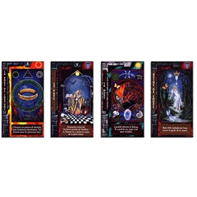 Imagen de Tarot El Señor de los Anillos Juego 78 Tarjetas visión con explicación hojas (libro en FR) Divinatorio para descubrir