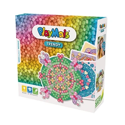 Imagen de PlayMais Trendy Mosaic Mandala Kit de Manualidades para niñas y niños a Partir 8 años 3000 Piezas 6 Plantillas mosaicos estimula la Creatividad motricidad
