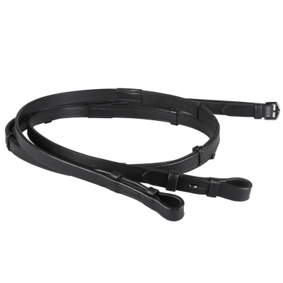 Imagen de QHP Rein one sided anti slip with stops Black Full