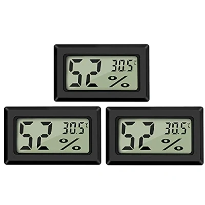 Imagen de Thlevel 3PCS Mini Casa Termómetro Higrómetro Digital Interior de Temperatura y Humedad para la Sala Estar, el Invernadero, Bodega, Sótano, Almacén
