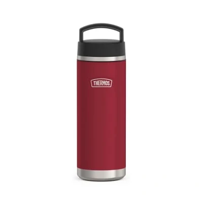 Imagen de THERMOS ICON BEVERAGE BOTTLE 0,71 L, rojo/berry mate, termo de acero inoxidable 710 ml, botella aislada, 18 h caliente/24 frío, apto para lavavajillas, absolutamente hermético, libre BPA