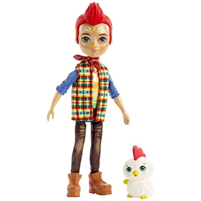 Imagen de Enchantimals Redward Rooster Muñeca con Mascota Cluck, multicolor (Mattel GJX39)