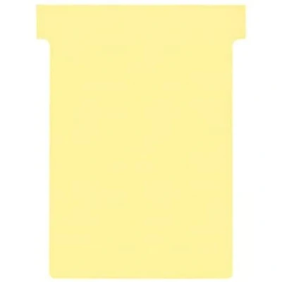 Imagen de Nobo Tarjetas para Planificador en Forma de T, Amarillo, Tamaño 3, Pack 100 Recambios Planificar, Industrial Pared Oficina, 2003004