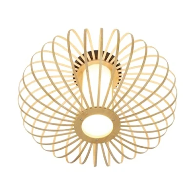 Imagen de BRILONER lámpara de techo bambú para el salón, madera, sala estar, boho, dormitorio deco, casquillo E27, 40 cm