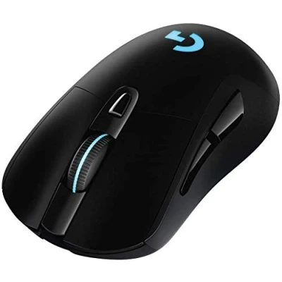 Imagen de Ratón gaming Logitech G703 Hero, 25.600 DPI, Lightspeed, Pesos ajustables, Iluminación RGB, 6 botones programables, Memoria integrada, Negro