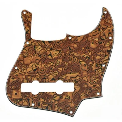 Imagen de KAISH 5 cuerdas estilo J Bass Pick Guard Golpeador de bajo placa arañazos para USA/México Jazz fabricado en Estados Unidos/México Tiger Stripe