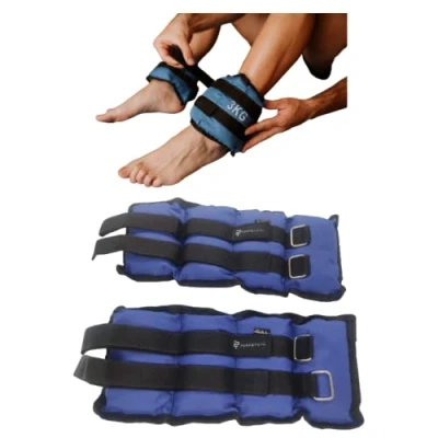 Imagen de PERPETUAL® Pesas para Tobillos y Muñecas Ajustables con Velcro (2 unidades) Peso Total del Set: 1KG 2KG 3KG 5KG 6KG 8KG Tobilleras Muñequeras Lastradas Hombre Mujer