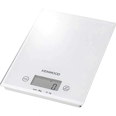 Imagen de Kenwood DS401 Báscula digital de cocina, vidrio, color blanco
