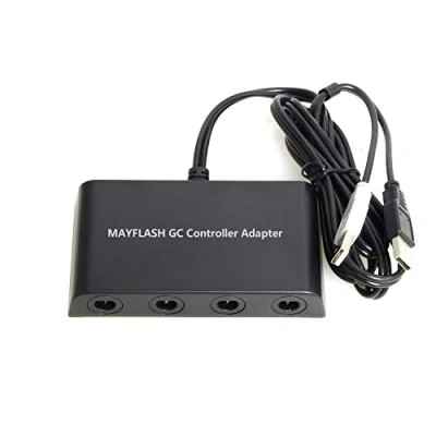 Imagen de Mayflash GC Controller Adapter for Wii U, PC USB and Switch, 4 Port