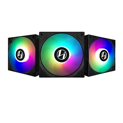 Imagen de Lian Li ST120 RGB PWM Lüfter, paquete de 3er con controlador 120 mm, schwarz, negro
