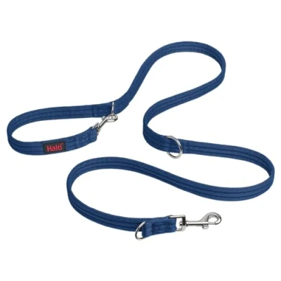 Imagen de Company of Animals Collar Halti Correa multifunción con Doble Enganche, Ideal para antitirones Entrenamiento canino. Cómoda de sostener. Apta Perros medianos y Grandes (Talla L, Azul Cobalto)