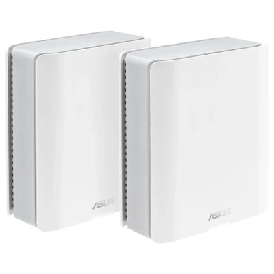 Imagen de ASUS ZenWiFi BT10 2 Pack WiFi 7 Mesh tribanda, 18 Gbps, 557 m2 (2 Unidades), Dos Puertos 10G, Seguridad y Controles parentales incluidos, Smart Home Master SSIDs, Mobile Tethering 4G 5G, Blanco