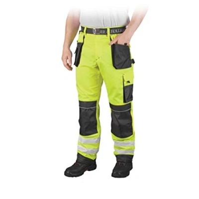Imagen de Leber&amp;Hollman LH FMNX T_YSB58 Pantalones de protección (talla 58), color amarillo, gris y negro