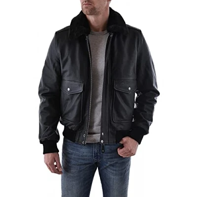 Imagen de Schott Lcofficier Chaquetas bomber, Hombre, Talla: XL, Black