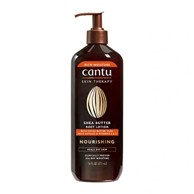 Imagen de CANTU Skincare Loción corporal nutritiva de manteca karité, 473 ml (paquete 1) (el embalaje puede variar)