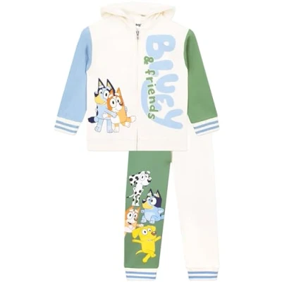 Imagen de Bluey Ropa Bingo Sudadera Niño E Pantalon Chandal Crema 18 24 Meses