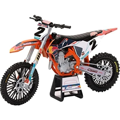 Imagen de New Ray KTM 450 SX F Motocicleta #2 Cooper Webb Red Bull Factory Racing 1/12 Modelo fundido a presión