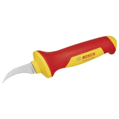 Imagen de Bosch Professional cuchillo pelacables VDE (con hoja de gancho en forma hoz, cuchilla acero S2)