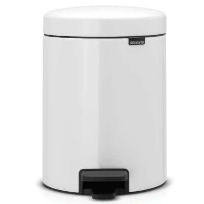 Imagen de Brabantia Cubo de basura pedal para baño, 5L, color blanco