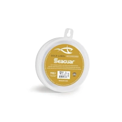 Imagen de Seaguar Etiqueta Dorada 25 Líder de línea Pesca 100% fluorocarbono, Transparente, 12lbs/25yds