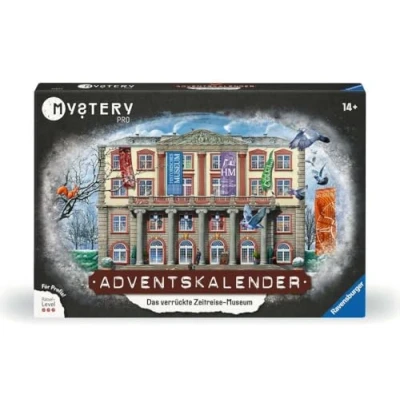 Imagen de Ravensburger Mystery Pro 23853 Calendario de Adviento (24 Puzzles para entusiastas Exit a Partir 14 años), diseño el Museo Viajes en Tiempo Loco (23853)