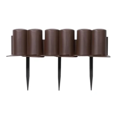 Imagen de Zanvic Bordura para jardín ipal 6, Medida, 10 cm x 3,02 m, 8 Piezas Caja, Chocolate, 302x3x10 cm, ZA500