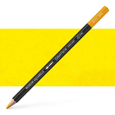 Imagen de Caran d&#039;Ache : Museum Aquarelle Pencil Lápiz dorado y amarillo cadmio