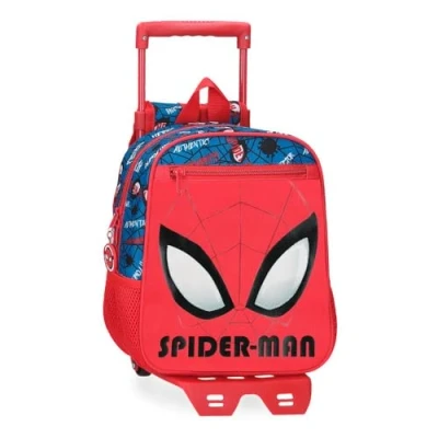 Imagen de Marvel Spiderman Authentic Mochila Preescolar con Carro Rojo 23x28x10 cms Poliéster 6,44L