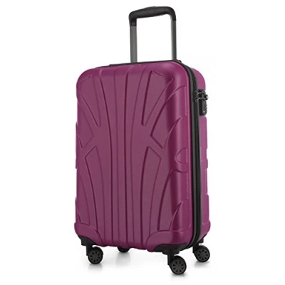 Imagen de Suitline Equipaje de Mano Maleta rígida con Ruedas Viaje, TSA, 55 cm, Aprox. 34 litros, gradiente Brillante, Sakura